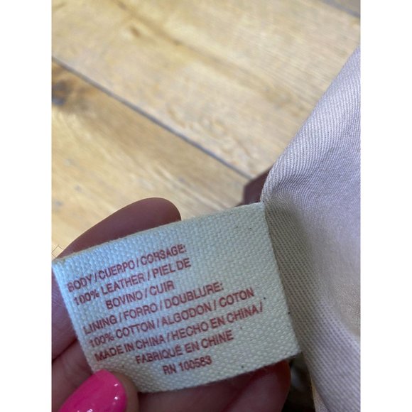 (Sold) Lucky Brand 100% Leather Zip Top Hobo Bag - Picture 12 of 12